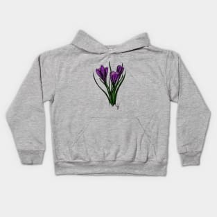 Spring Crocus Kids Hoodie